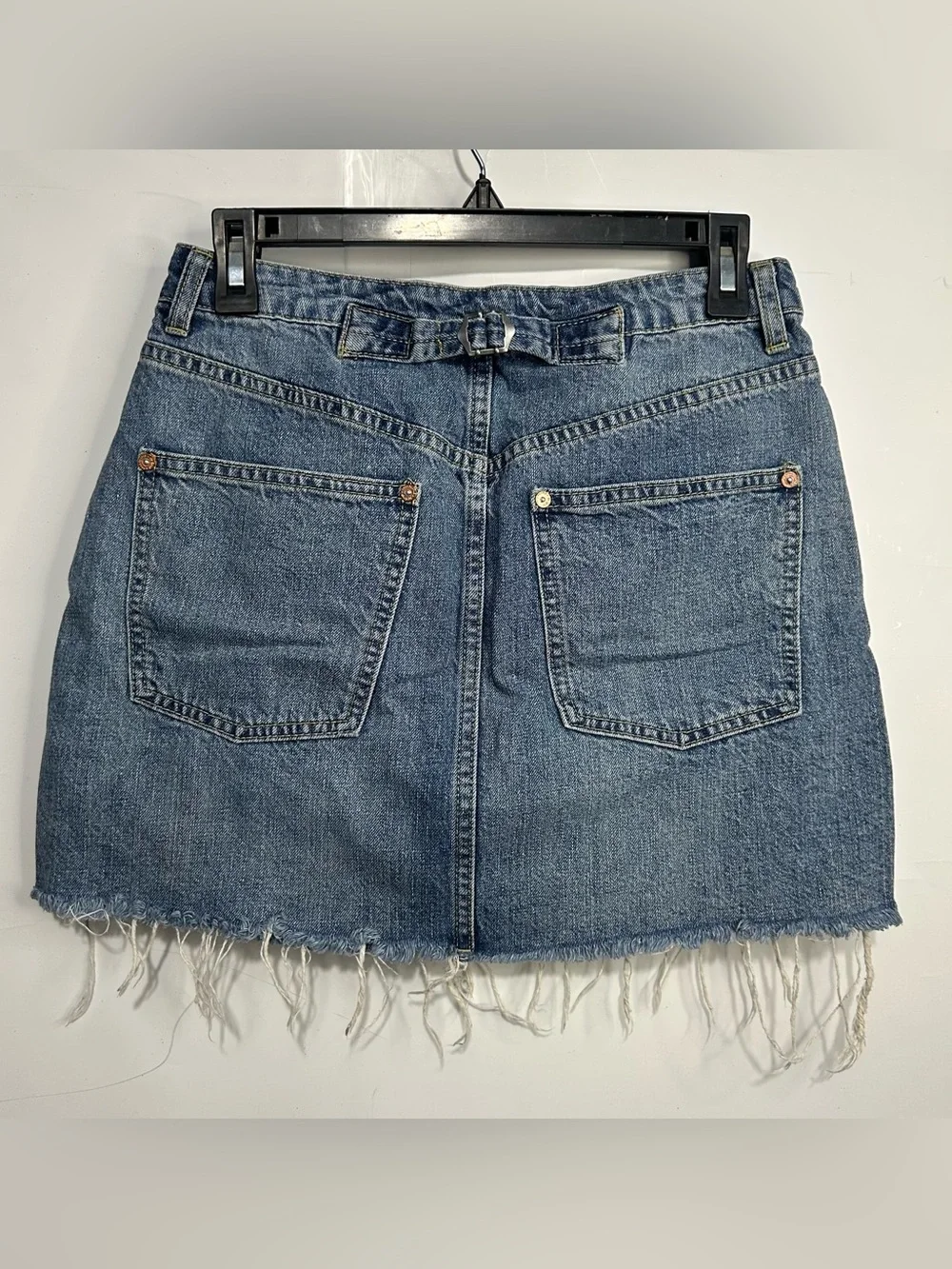 Free‎ People We The Free Raw Hem Denim Mini Skirt Size 28